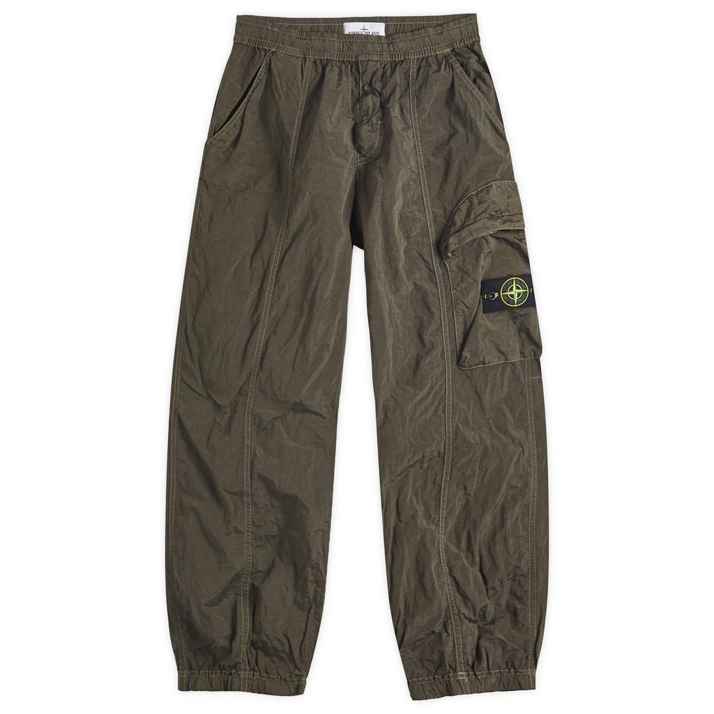Stone Island Men's Nylon Metal ECONYL Cargo Pants Military Green
